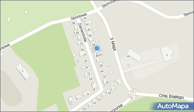 Mysłowice, Zamenhofa Ludwika, dr., 30, mapa Mysłowice
