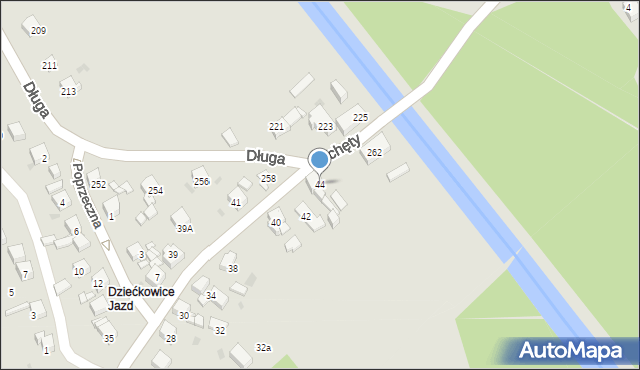 Mysłowice, Zachęty, 44, mapa Mysłowice