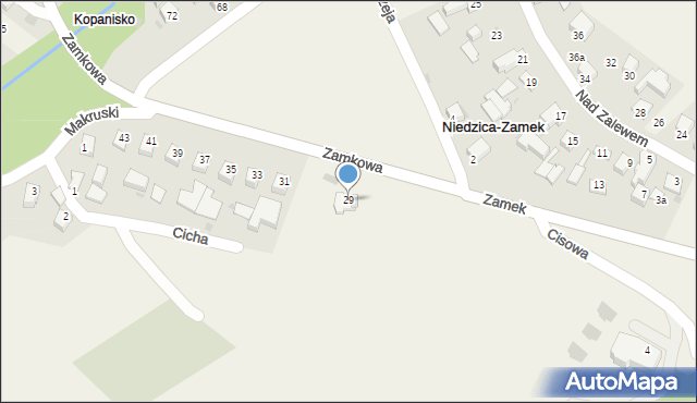 Niedzica-Zamek, Zamkowa, 29, mapa Niedzica-Zamek