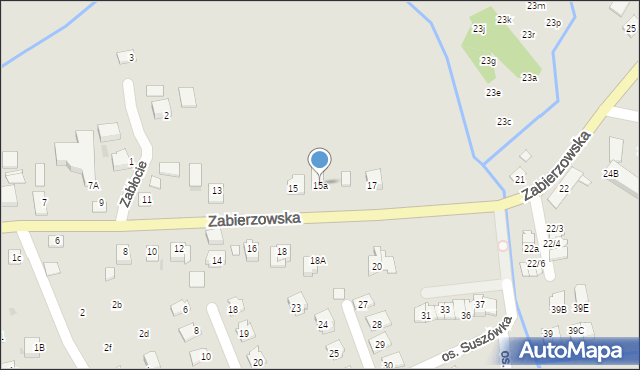 Niepołomice, Zabierzowska, 15a, mapa Niepołomice