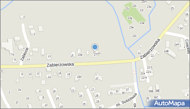 Niepołomice, Zabierzowska, 17, mapa Niepołomice