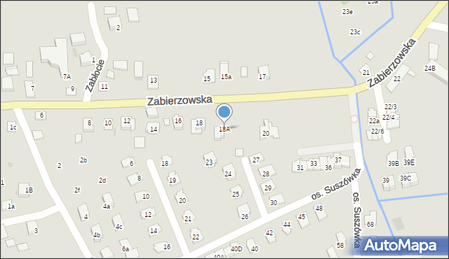 Niepołomice, Zabierzowska, 18A, mapa Niepołomice