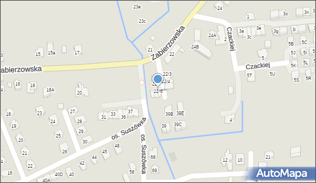 Niepołomice, Zabierzowska, 22/6, mapa Niepołomice