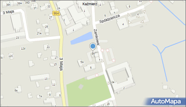 Niepołomice, Zamkowa, 9A, mapa Niepołomice