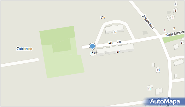 Nieszawa, Żabieniec, 15A, mapa Nieszawa