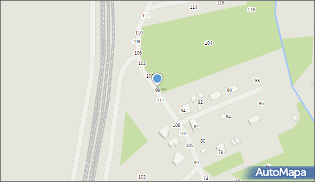 Nowa Dęba, Zarzecze, 98, mapa Nowa Dęba