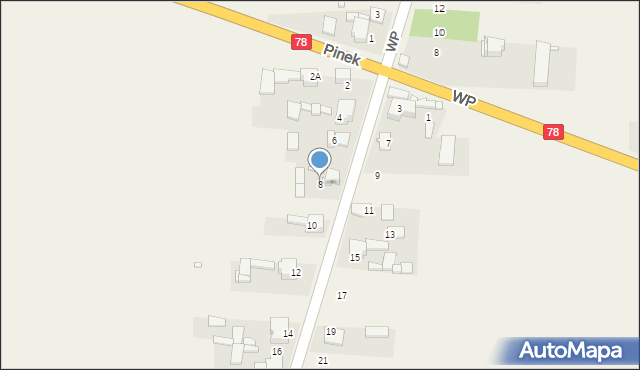 Nowa Wieś, Zawadzkiego Aleksandra, gen., 8, mapa Nowa Wieś