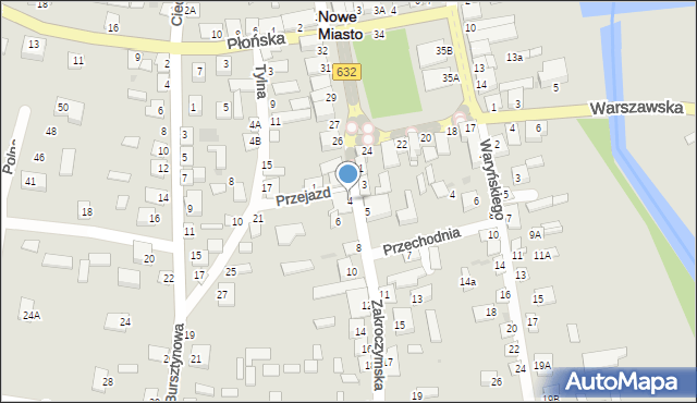 Nowe Miasto, Zakroczymska, 4, mapa Nowe Miasto