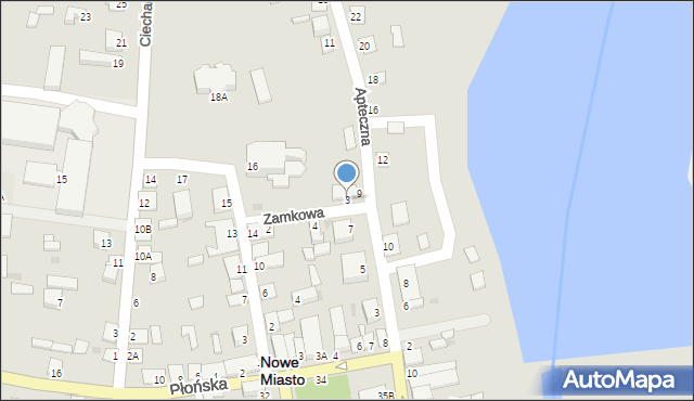 Nowe Miasto, Zamkowa, 3, mapa Nowe Miasto