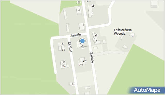 Nurzec-Stacja, Zaolzie, 6a, mapa Nurzec-Stacja