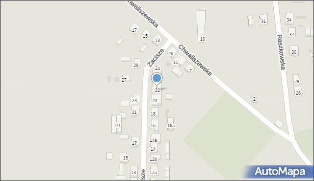 Odolanów, Zacisze, 22, mapa Odolanów