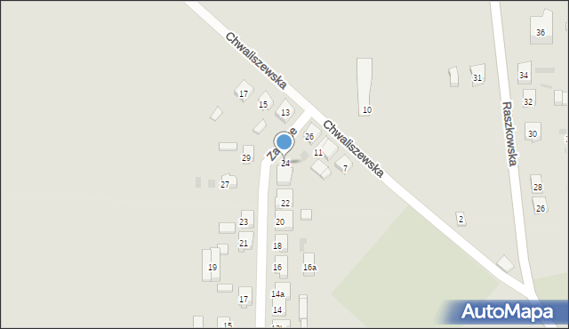 Odolanów, Zacisze, 24, mapa Odolanów