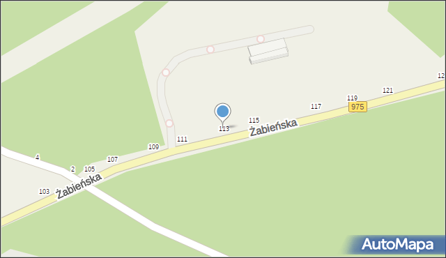 Odporyszów, Żabieńska, 113, mapa Odporyszów