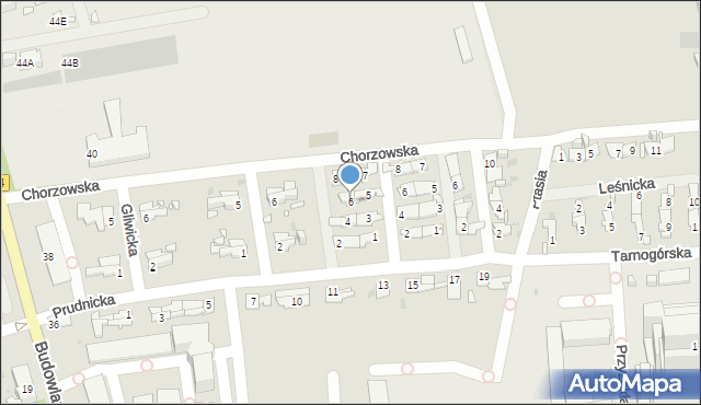 Opole, Zabrzańska, 6, mapa Opola