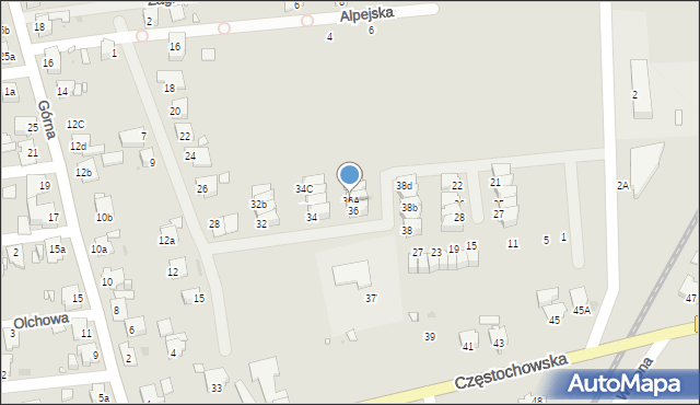 Opole, Zagrodowa, 36A, mapa Opola