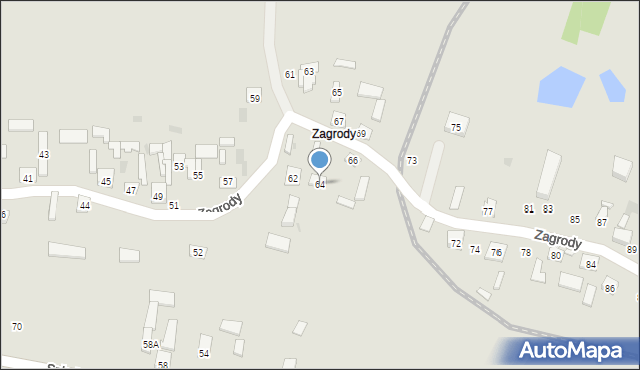 Opole Lubelskie, Zagrody, 64, mapa Opole Lubelskie