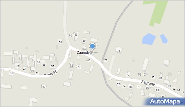 Opole Lubelskie, Zagrody, 70, mapa Opole Lubelskie