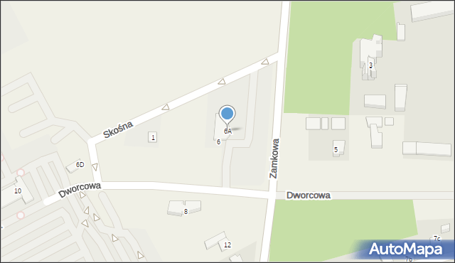 Ornontowice, Zamkowa, 6A, mapa Ornontowice