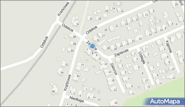 Ostrów Wielkopolski, Zatorze, 4, mapa Ostrów Wielkopolski