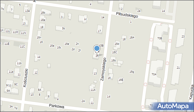 Ożarów Mazowiecki, Zamoyskiego Jana, hetm., 15, mapa Ożarów Mazowiecki