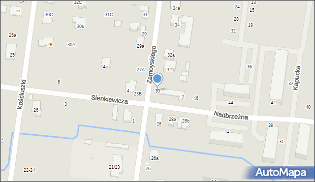 Ożarów Mazowiecki, Zamoyskiego Jana, hetm., 30, mapa Ożarów Mazowiecki
