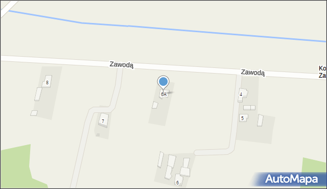 Ożarowice, Zawodą, 6A, mapa Ożarowice