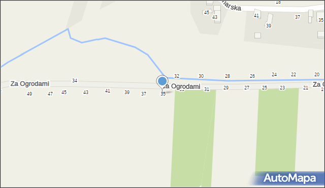 Ozorowice, Za Ogrodami, 35, mapa Ozorowice