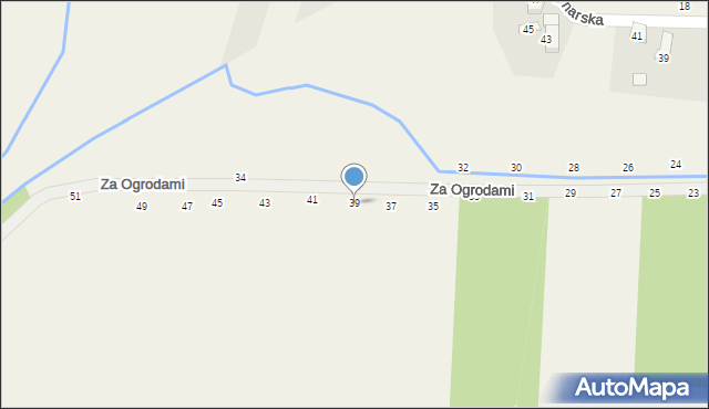 Ozorowice, Za Ogrodami, 39, mapa Ozorowice