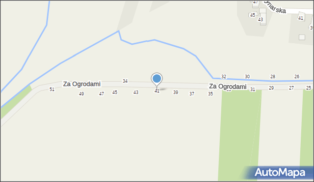 Ozorowice, Za Ogrodami, 41, mapa Ozorowice