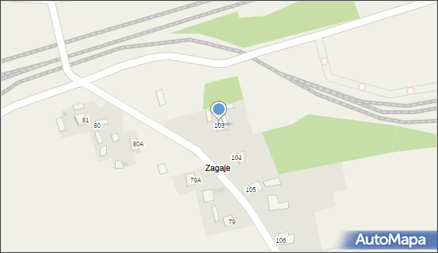 Pawłowice, Zagaje, 13, mapa Pawłowice