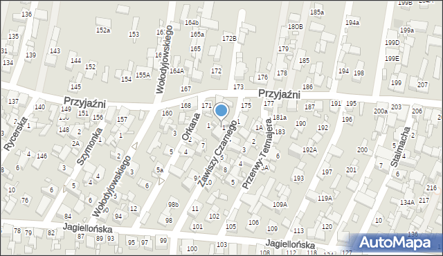 Piekary Śląskie, Zawiszy Czarnego, 2, mapa Piekary Śląskie