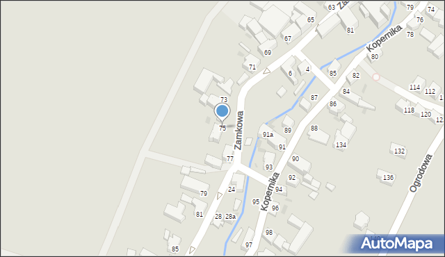 Pieszyce, Zamkowa, 75, mapa Pieszyce