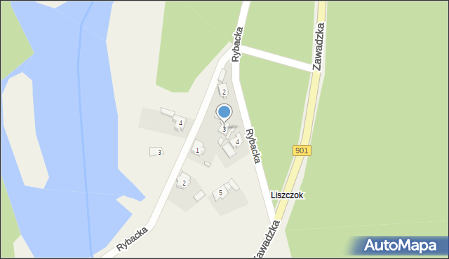 Pietraszów, Zawadzka, 3, mapa Pietraszów