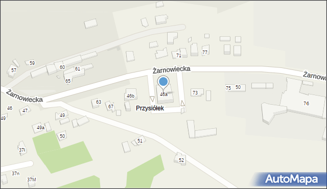 Pilica, Żarnowiecka, 46a, mapa Pilica