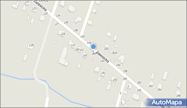 Piotrków Trybunalski, Zalesicka, 145, mapa Piotrków Trybunalski