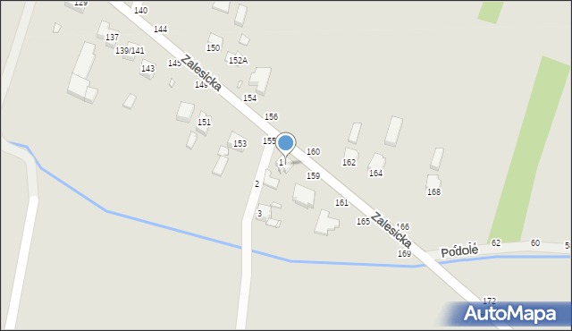 Piotrków Trybunalski, Zalesicka, 157, mapa Piotrków Trybunalski