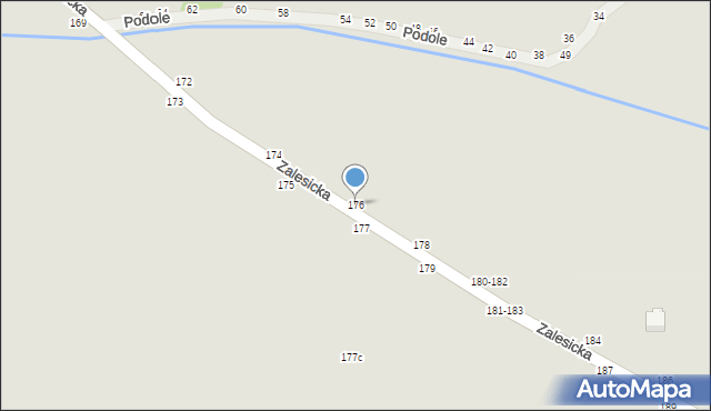 Piotrków Trybunalski, Zalesicka, 176, mapa Piotrków Trybunalski