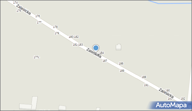 Piotrków Trybunalski, Zalesicka, 185, mapa Piotrków Trybunalski