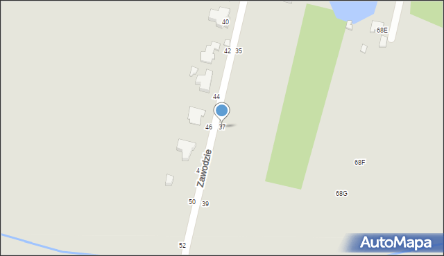 Piotrków Trybunalski, Zawodzie, 37, mapa Piotrków Trybunalski