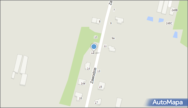 Piotrków Trybunalski, Zawodzie, 8/16, mapa Piotrków Trybunalski