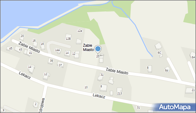 Pisarzowice, Żabie Miasto, 10, mapa Pisarzowice