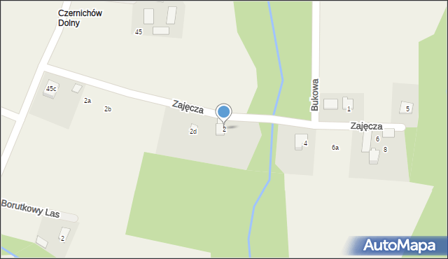 Pisarzowice, Zajęcza, 2, mapa Pisarzowice