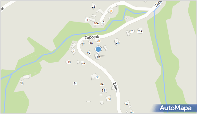 Piwniczna-Zdrój, Zapotok, 6b, mapa Piwniczna-Zdrój