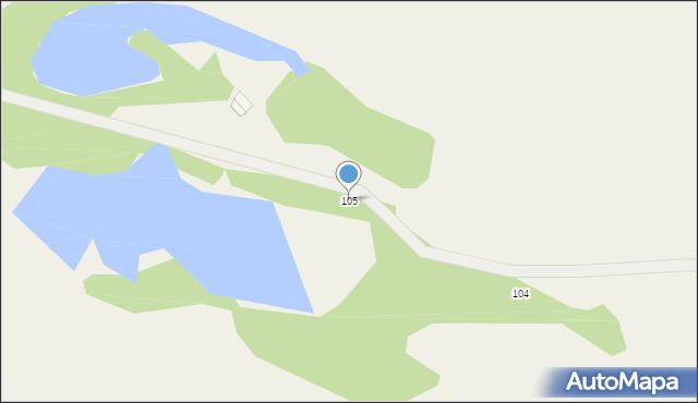 Podbrzezie Górne, Żagańska, 105, mapa Podbrzezie Górne