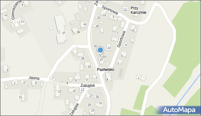 Podolsze, Zatorska, 12, mapa Podolsze