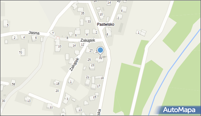 Podolsze, Zatorska, 31, mapa Podolsze