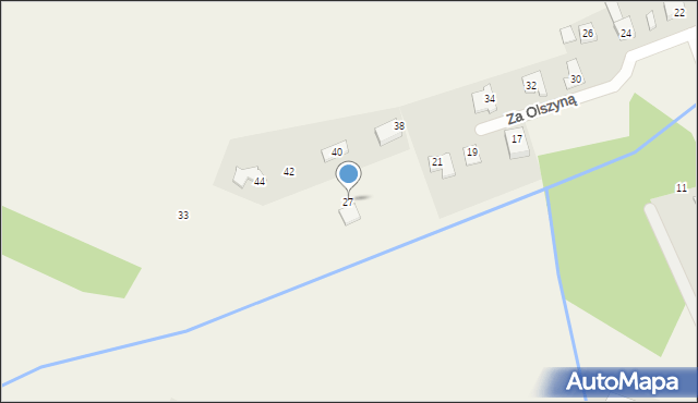 Podolszyn Nowy, Za Olszyną, 27, mapa Podolszyn Nowy