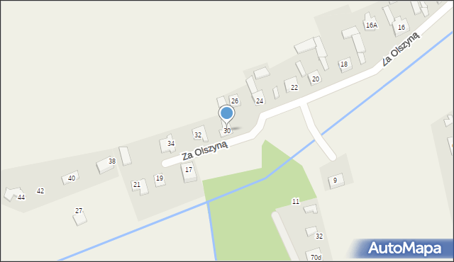 Podolszyn Nowy, Za Olszyną, 30, mapa Podolszyn Nowy