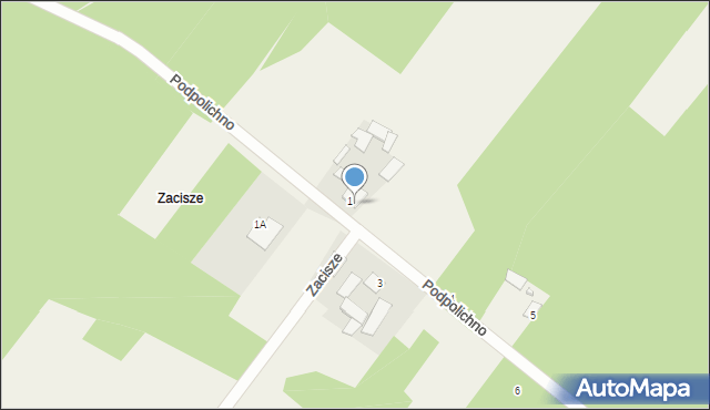 Podpolichno, Zacisze, 2, mapa Podpolichno
