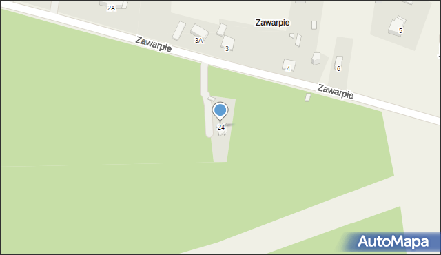 Podwarpie, Zawarpie, 24, mapa Podwarpie